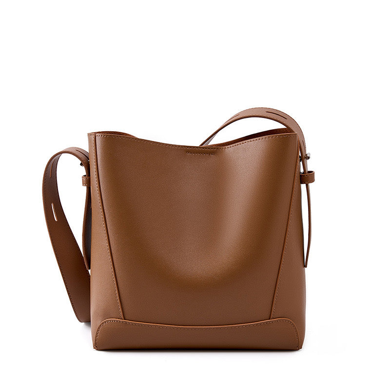 Mujer’s Piel auténtica Bandolera & De hombro Extragrande Bolso tipo saco