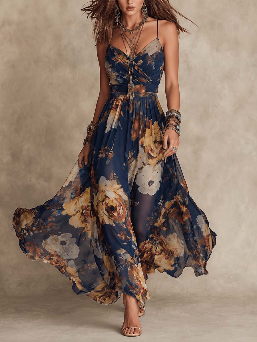 Vestido maxi Floral Deborah