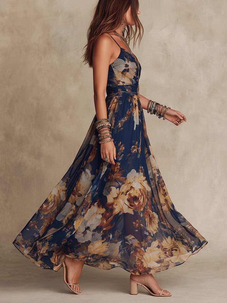 Vestido maxi Floral Deborah