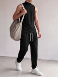 De hombre Clean Casual Elevated Mock Neck Two Pieces Outfit SKUL79746